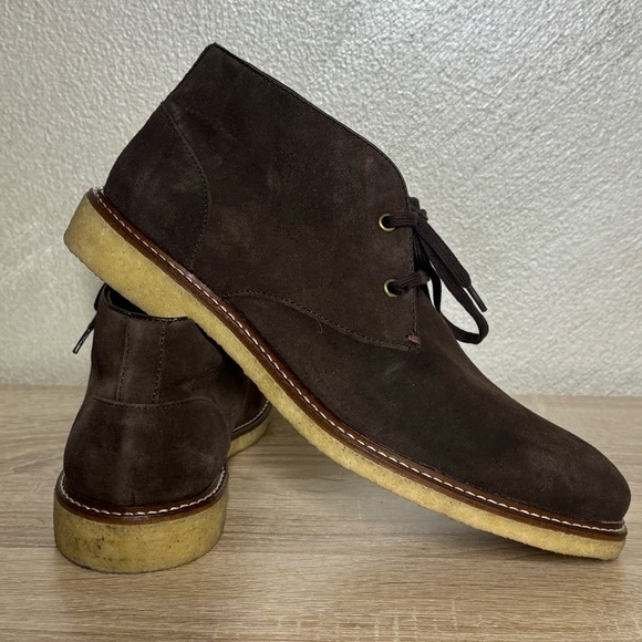The Mans Store at Bloomingdale’s Chukka Brown Suede Men’s Size 8 Comfort Boots main image 5